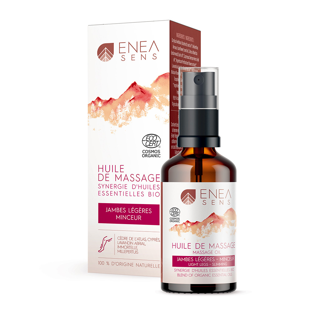 Huile de massage Jambes légères - Minceur COSMOS Organic