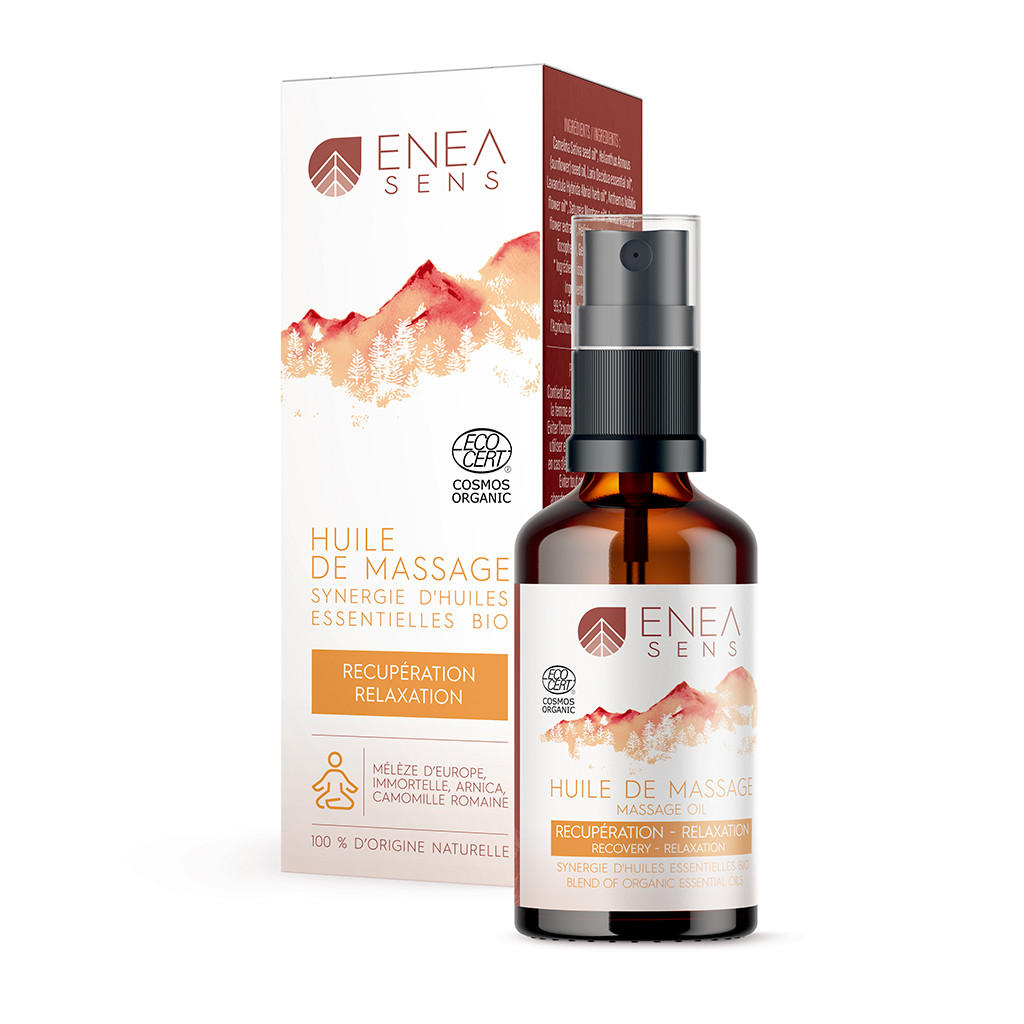 Huile de massage Récupération - Relaxation Bio COSMOS
