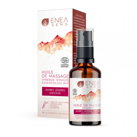 Huile de massage Jambes légères - Minceur COSMOS Organic
